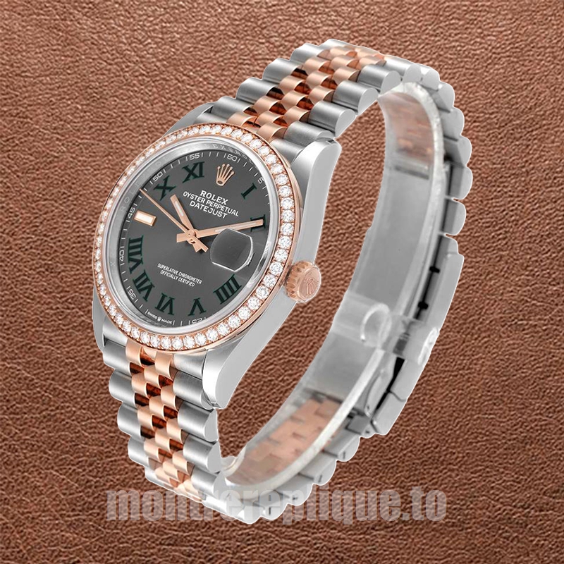 Rolex Datejust m126281rbr-0017 36mm Pour des hommes Argenté Bracelet Jubilé - Image 3