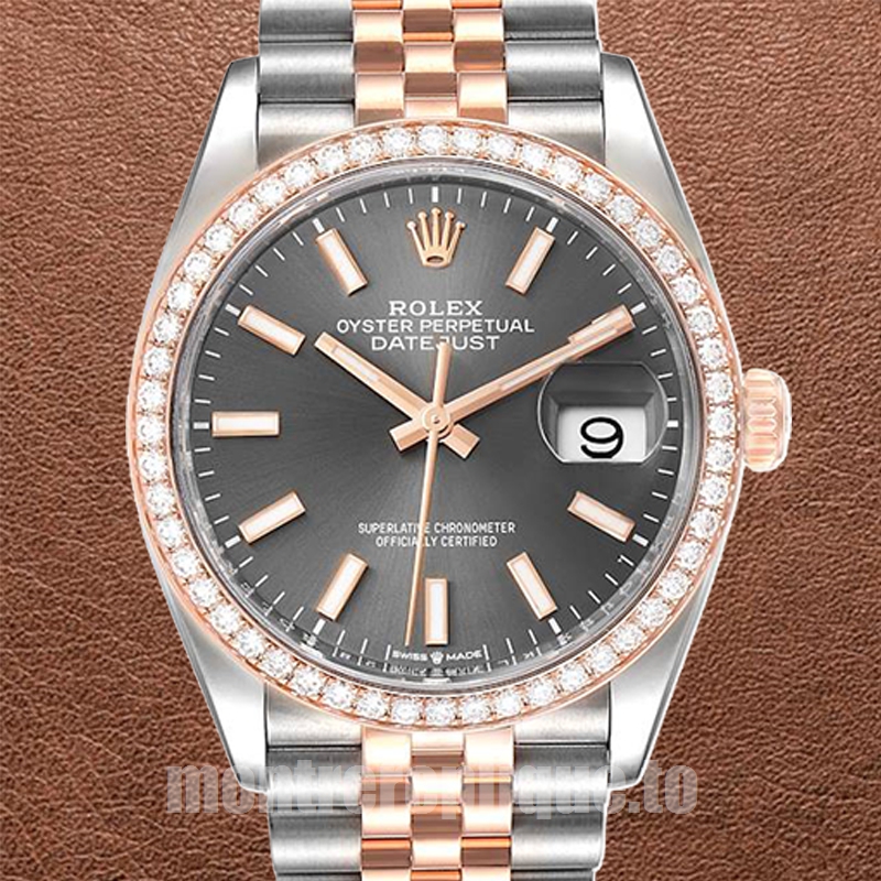 Rolex Datejust m126281rbr-0001 Pour des hommes 36mm Regardez Argenté