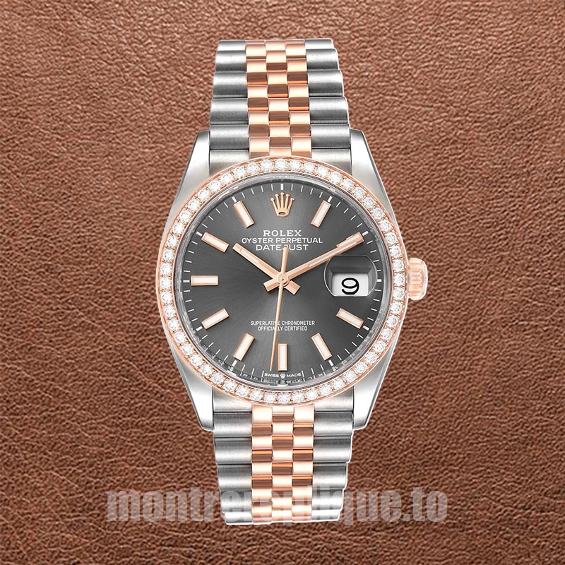 Rolex Datejust m126281rbr-0001 Pour des hommes 36mm Regardez Argenté - Image 2