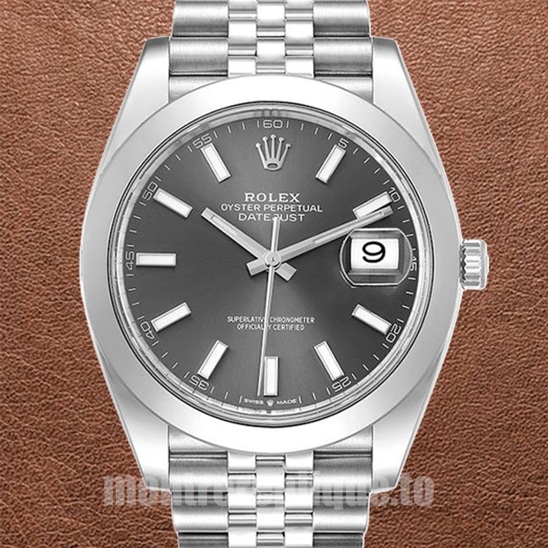 Rolex Datejust m126300-0008 Pour des hommes 41mm Bracelet Jubilé Argenté