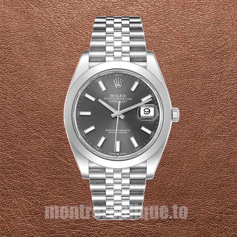 Rolex Datejust m126300-0008 Pour des hommes 41mm Bracelet Jubilé Argenté - Image 2