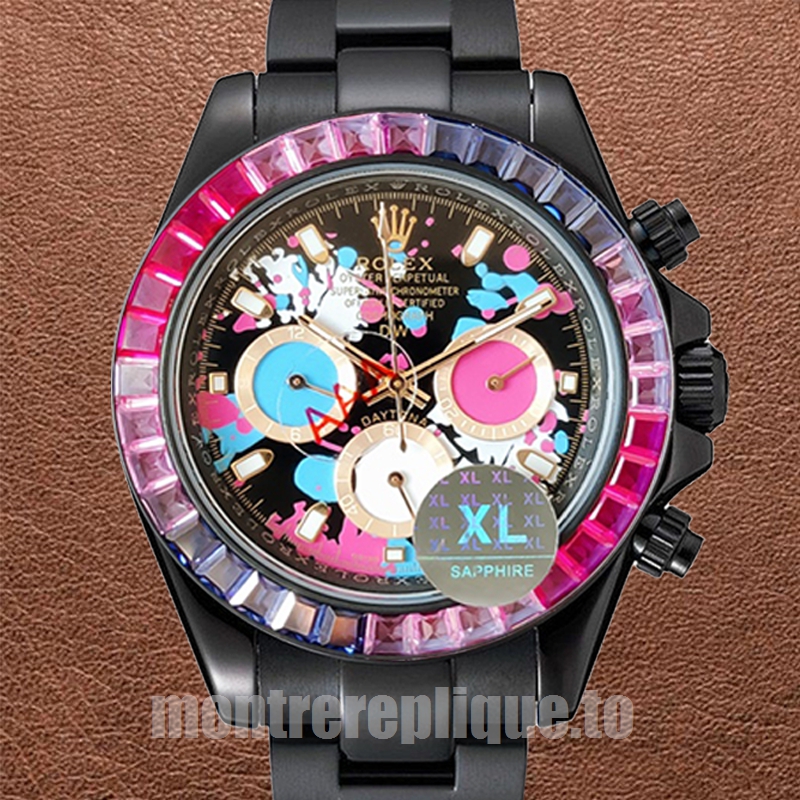 Rolex Daytona Pour des hommes 40mm DIW Cadran coloré
