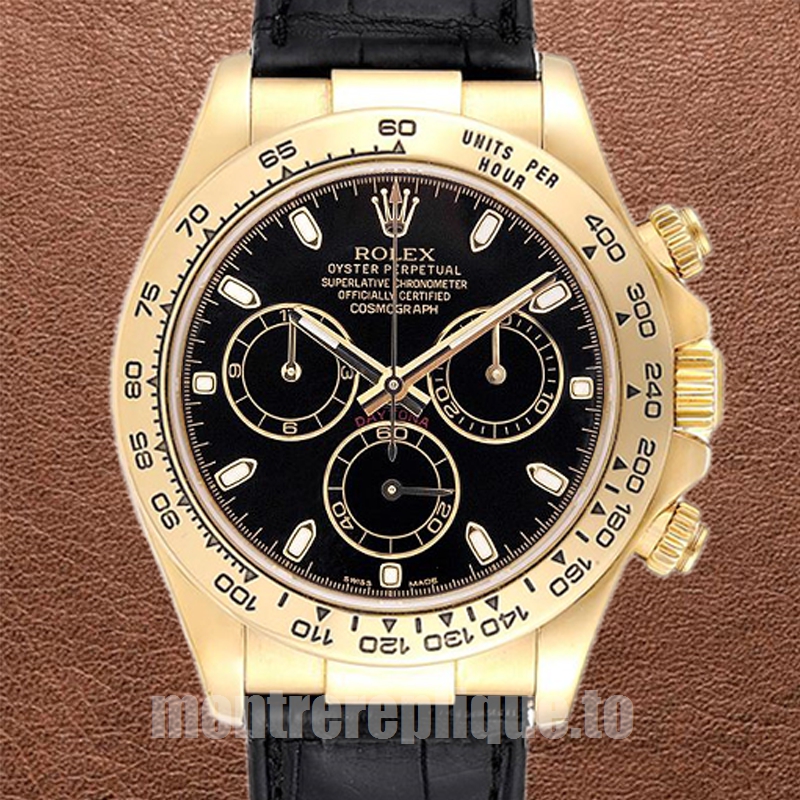 Rolex Daytona 40mm Pour des hommes 116518 Ton d'or