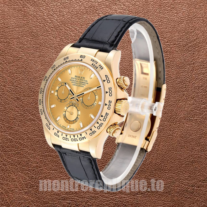 Rolex Daytona Pour des hommes 40mm 116518 Ton d'or Cadran Champagne - Image 3