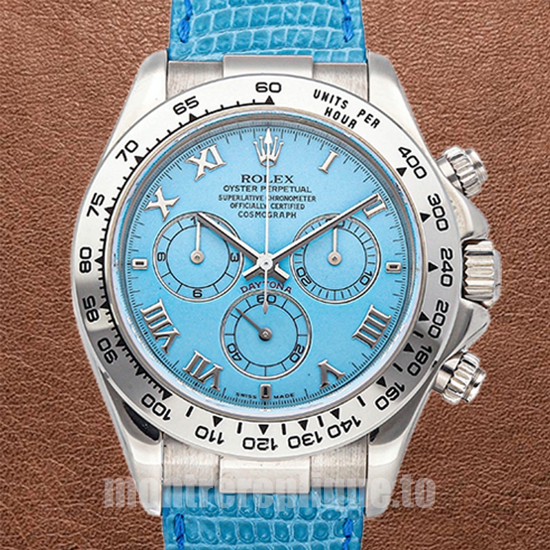 Rolex Daytona Pour des hommes 116519 40mm Cadran bleu Regardez
