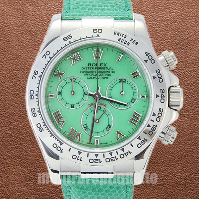 Rolex Daytona Pour des hommes 40mm 116519-0107 Cadran vert Regardez