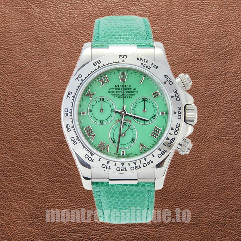 Rolex Daytona Pour des hommes 40mm 116519-0107 Cadran vert Regardez - Image 2