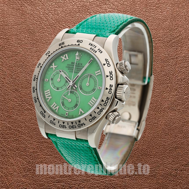 Rolex Daytona Pour des hommes 40mm 116519-0107 Cadran vert Regardez - Image 3