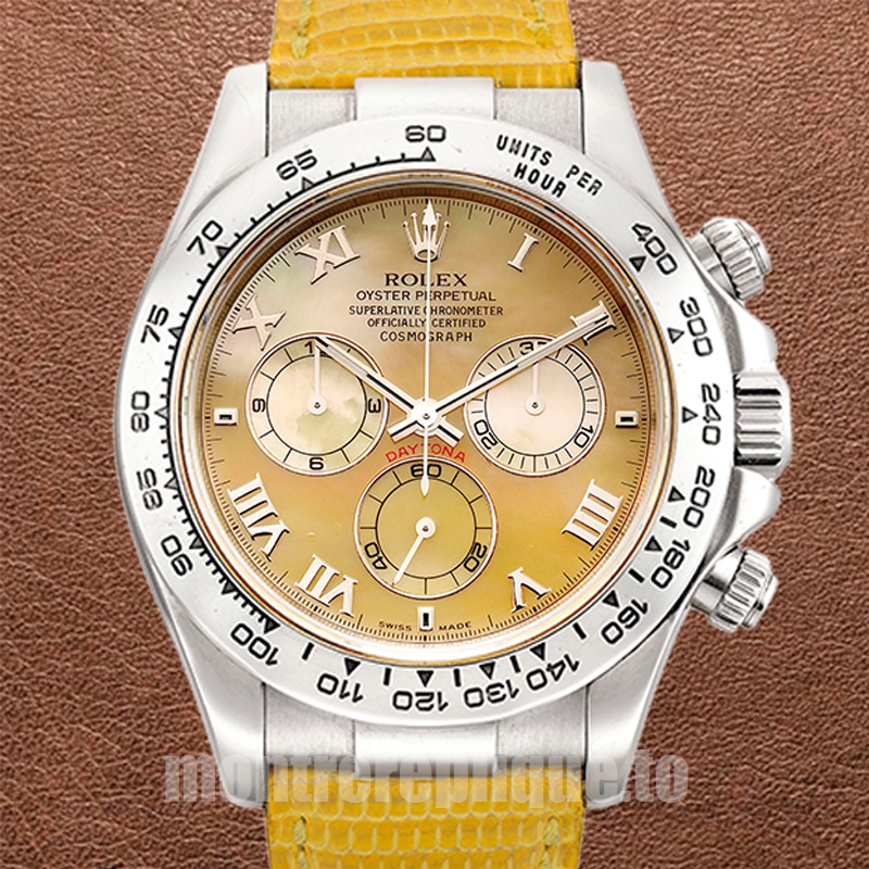 Rolex Daytona 40mm Pour des hommes 116519 Regardez Bracelet en cuir