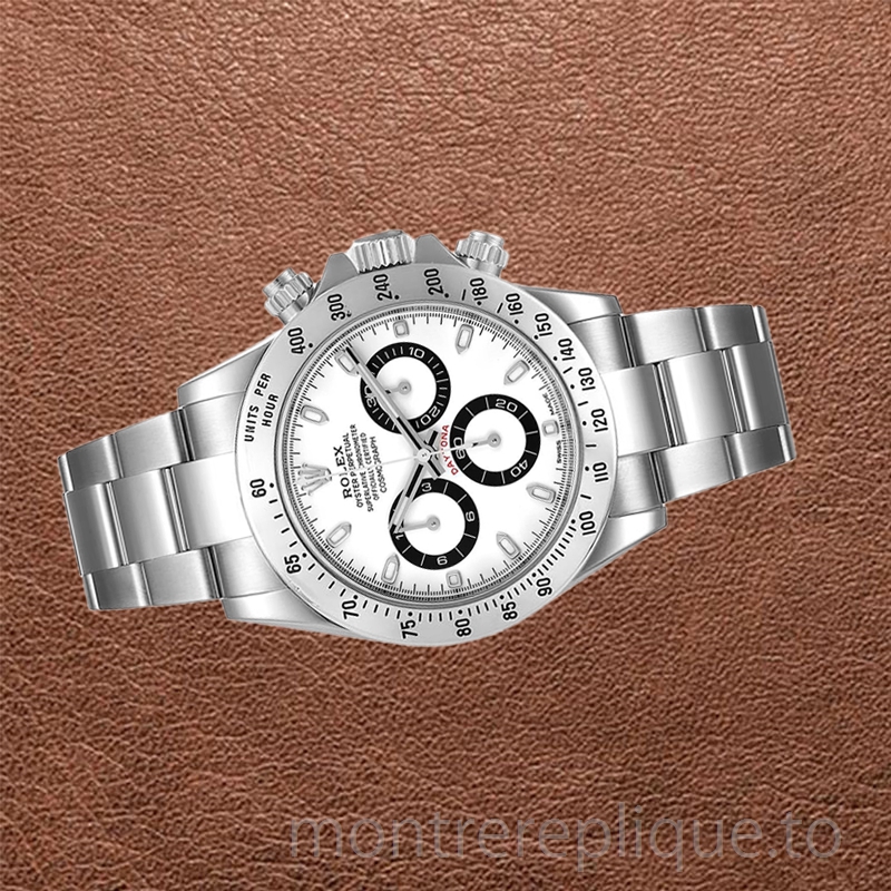 Rolex Daytona Pour des hommes 40mm 116520 Cadran blanc Argenté - Image 3