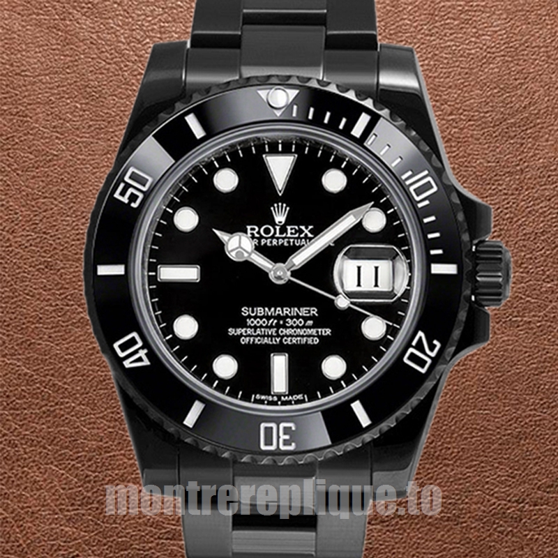 Rolex Submariner 40mm Pour des hommes 116610 Ton noir Cadran noir