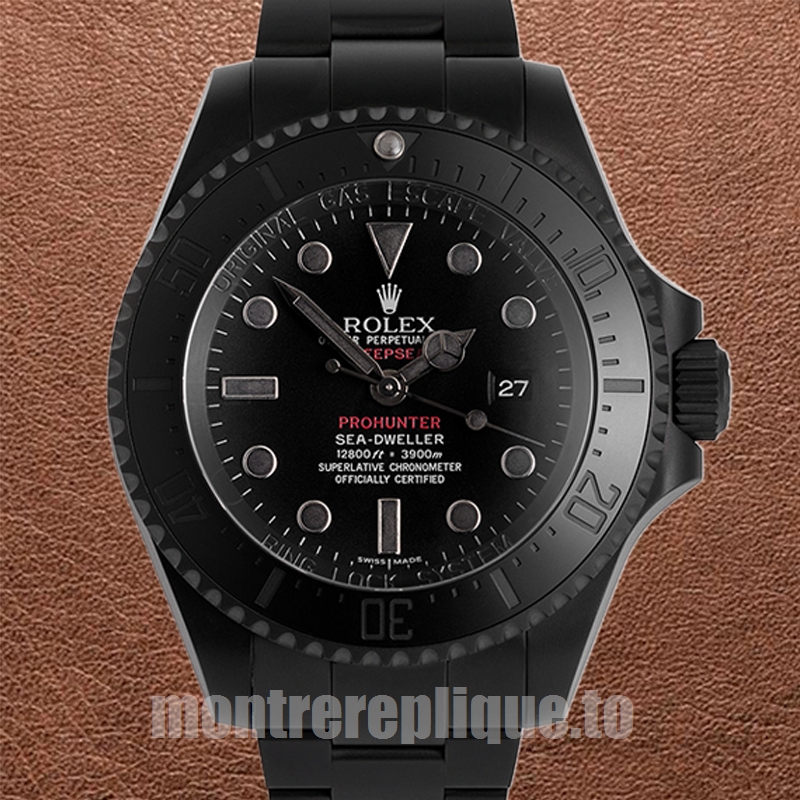 Rolex Sea-Dweller 116660 44mm Pour des hommes Ton noir