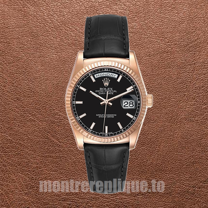 Rolex Day-Date Pour des hommes 118135 36mm Bracelet en cuir - Image 2