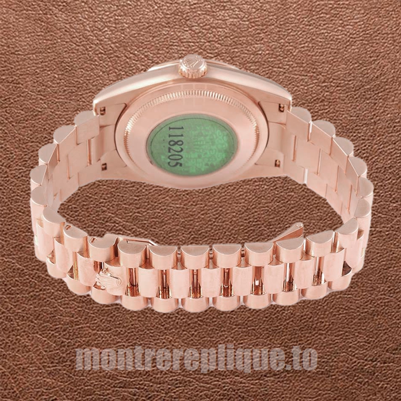 Rolex Day-Date Pour des hommes 36mm 118205 Président Bracelet Doré rose - Image 4