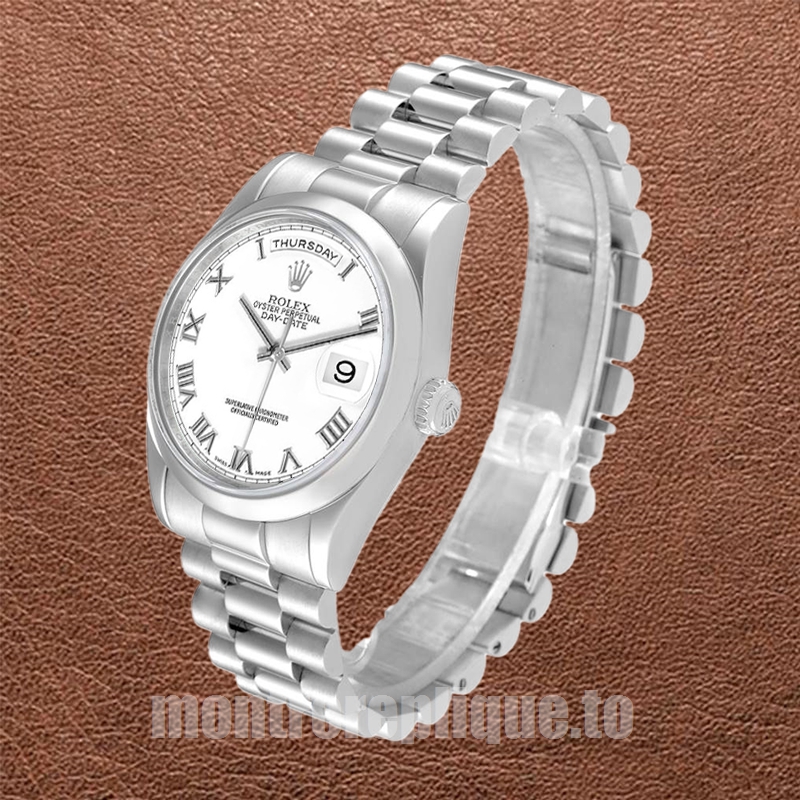 Rolex Day-Date 118206-0041 36mm Pour des hommes Cadran blanc Regardez - Image 3