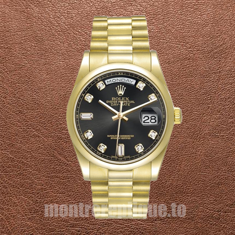 Rolex Day-Date Pour des hommes 36mm 118208-83208 Ton d'or Regardez - Image 2