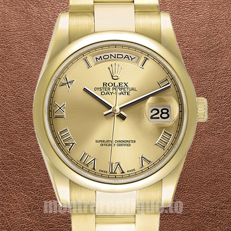 Rolex Day-Date 36mm 118208 Pour des hommes Automatique Bracelet Huître