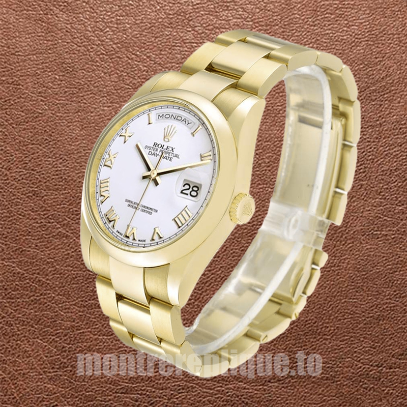 Rolex Day-Date 118208-73208 Pour des hommes 36mm Cadran blanc - Image 3