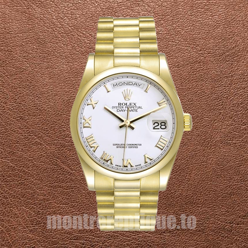 Rolex Day-Date 118208-73208 Pour des hommes 36mm Cadran blanc - Image 5