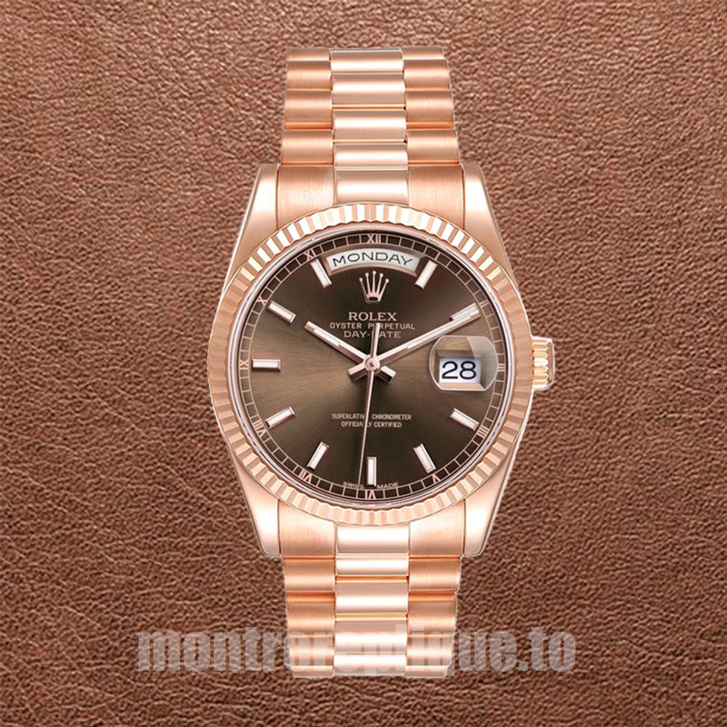 Rolex Day-Date 36mm 118235 Pour des hommes Doré rose - Image 2