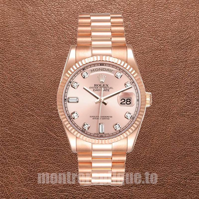 Rolex Day-Date 118235 36mm Pour des hommes Doré rose - Image 2