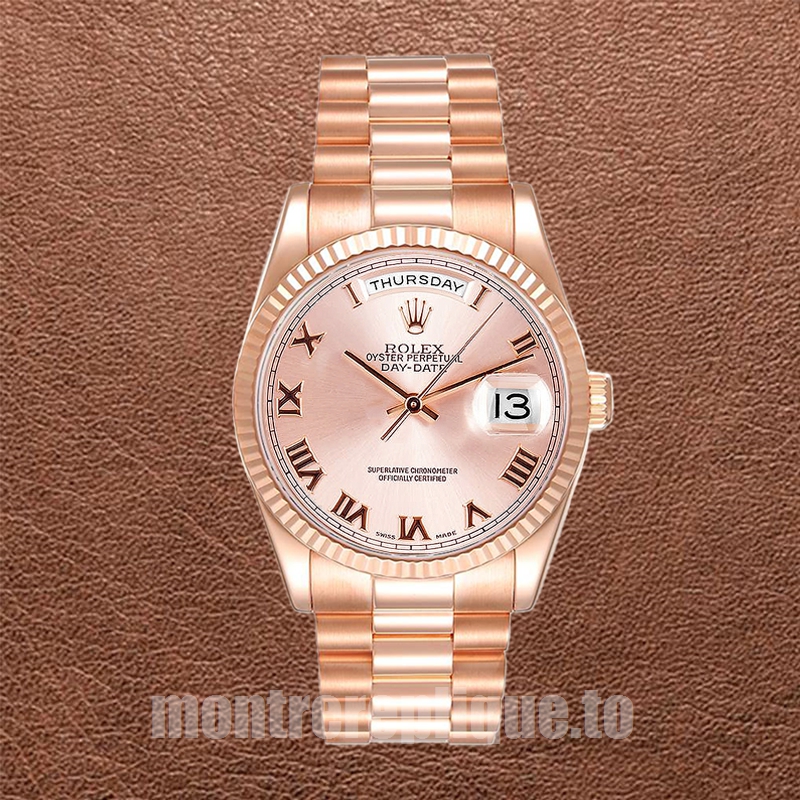 Rolex Day-Date Pour des hommes 118235F-0001 36mm Cadran en or rose Automatique - Image 2