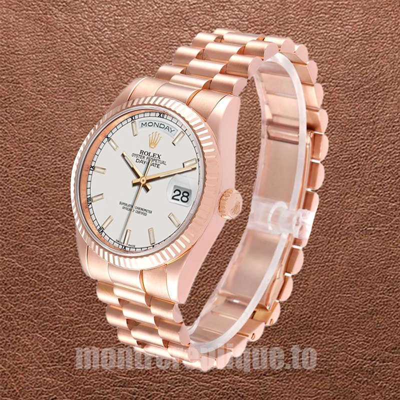 Rolex Day-Date 36mm 118235 Pour des hommes Cadran blanc Président Bracelet - Image 3