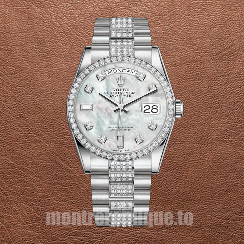 Rolex Day-Date 36mm 118346 Pour des hommes Cadran en nacre Regardez - Image 2