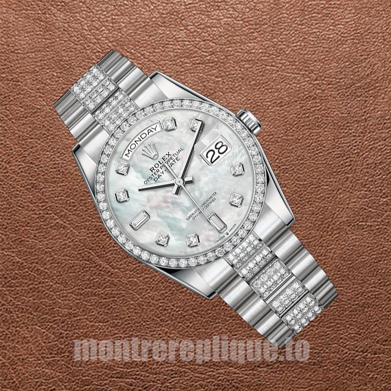 Rolex Day-Date 36mm 118346 Pour des hommes Cadran en nacre Regardez - Image 3