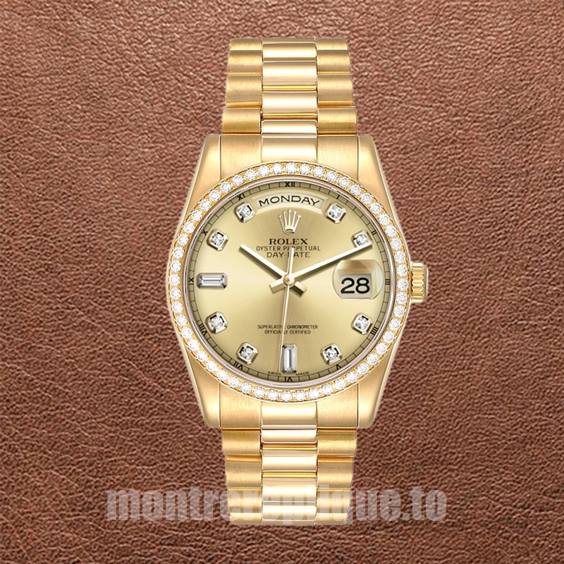 Rolex Day-Date m118348-0042 Pour des hommes 36mm Ton d'or - Image 2