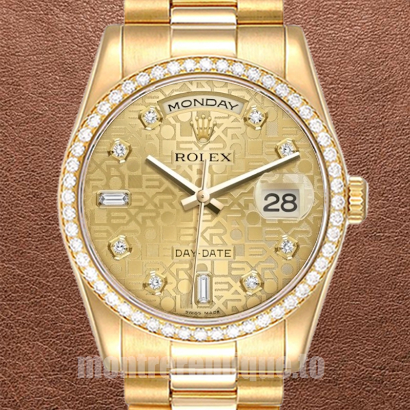 Rolex Day-Date Pour des hommes m118348-0037 36mm Président Bracelet Cadran Jubilé Champagne
