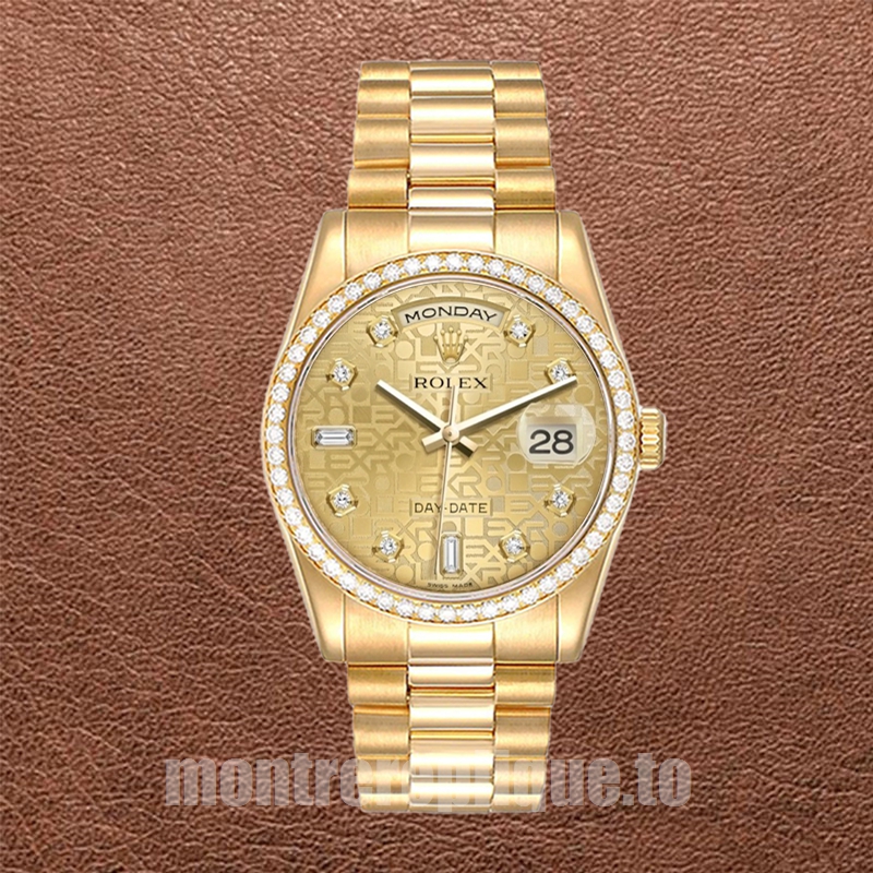 Rolex Day-Date Pour des hommes m118348-0037 36mm Président Bracelet Cadran Jubilé Champagne - Image 2