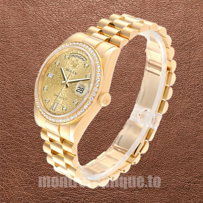 Rolex Day-Date Pour des hommes m118348-0037 36mm Président Bracelet Cadran Jubilé Champagne - Image 3