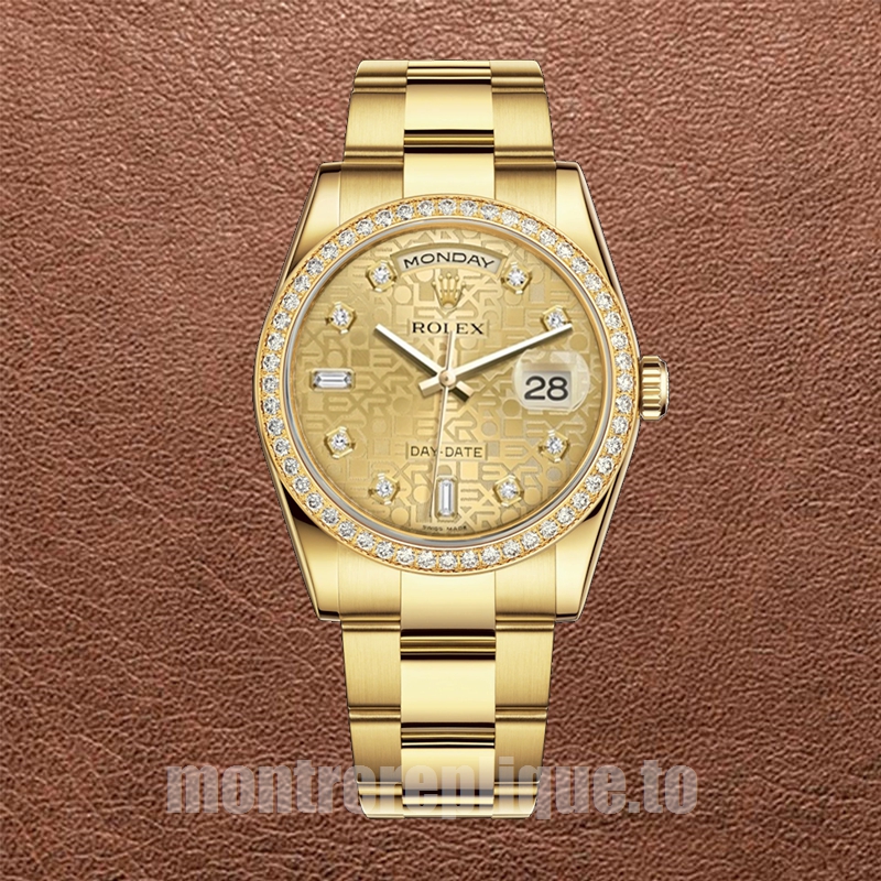 Rolex Day-Date Pour des hommes m118348-0037 36mm Président Bracelet Cadran Jubilé Champagne - Image 5