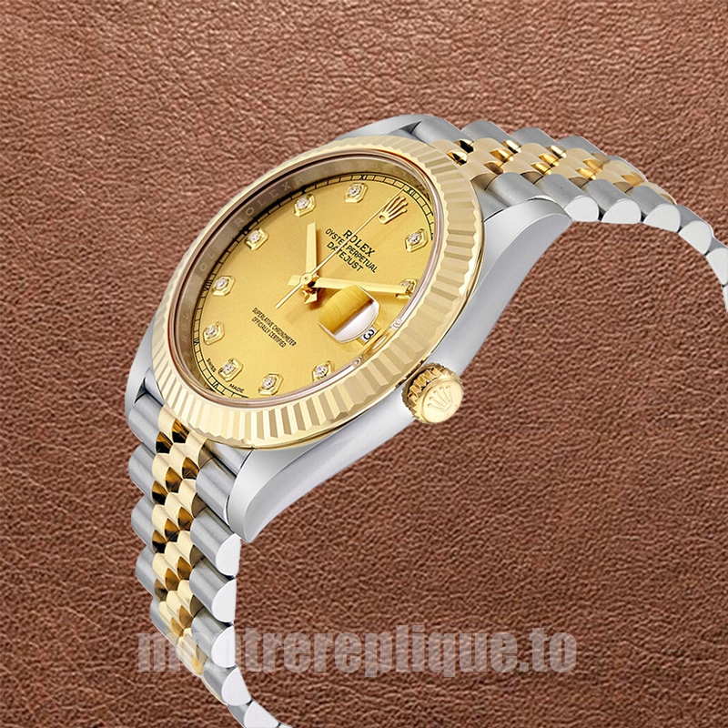 Rolex Datejust Pour des hommes 41mm m126333-0012 Cadran Champagne Bracelet Jubilé - Image 3
