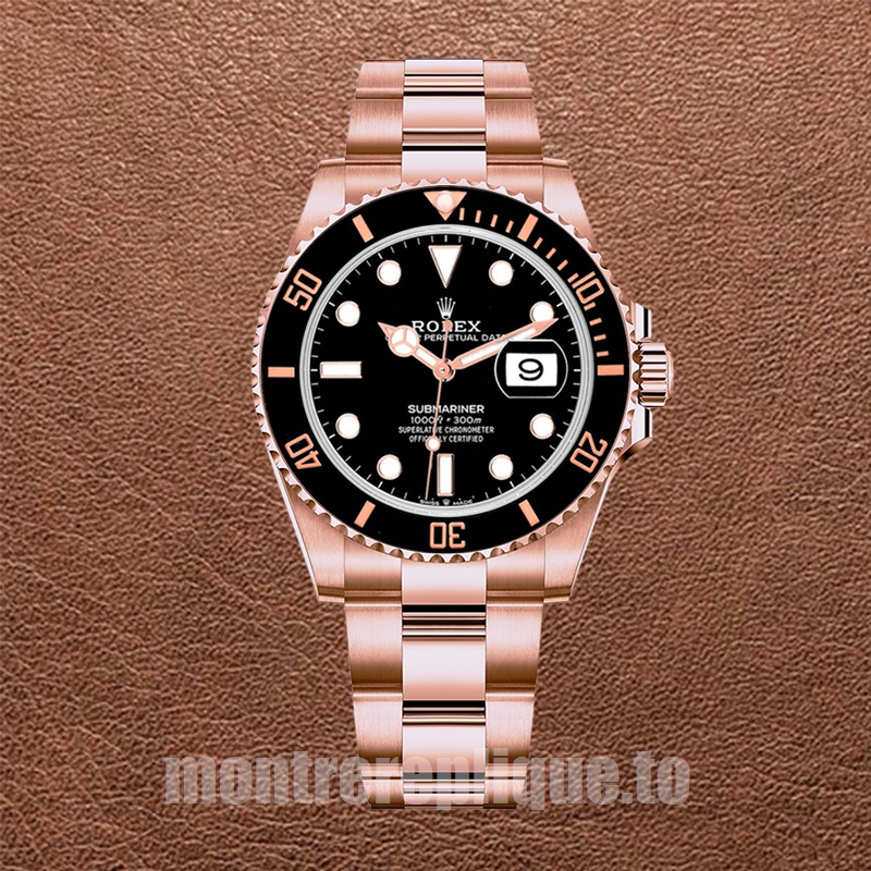 Rolex Submariner Pour des hommes 126605 41mm Cadran noir Doré rose - Image 2