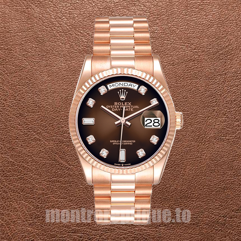 Rolex Day-Date Pour des hommes 36mm m128235-0037 Automatique Doré rose - Image 2
