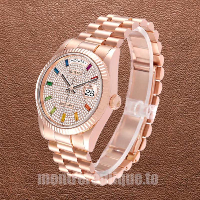 Rolex Day-Date 36mm Pour des hommes m128235-0039 Cadran pavé de diamants Regardez - Image 3