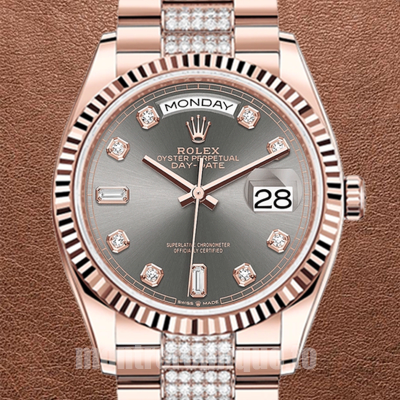 Rolex Day-Date m128235-0051 36mm Pour des hommes Doré rose Président Bracelet