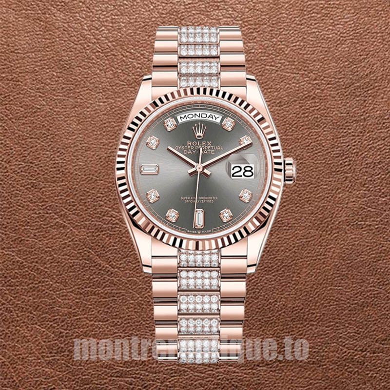Rolex Day-Date m128235-0051 36mm Pour des hommes Doré rose Président Bracelet - Image 2