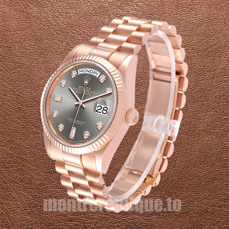 Rolex Day-Date 36mm m128235-0050 Pour des hommes Doré rose Président Bracelet - Image 3