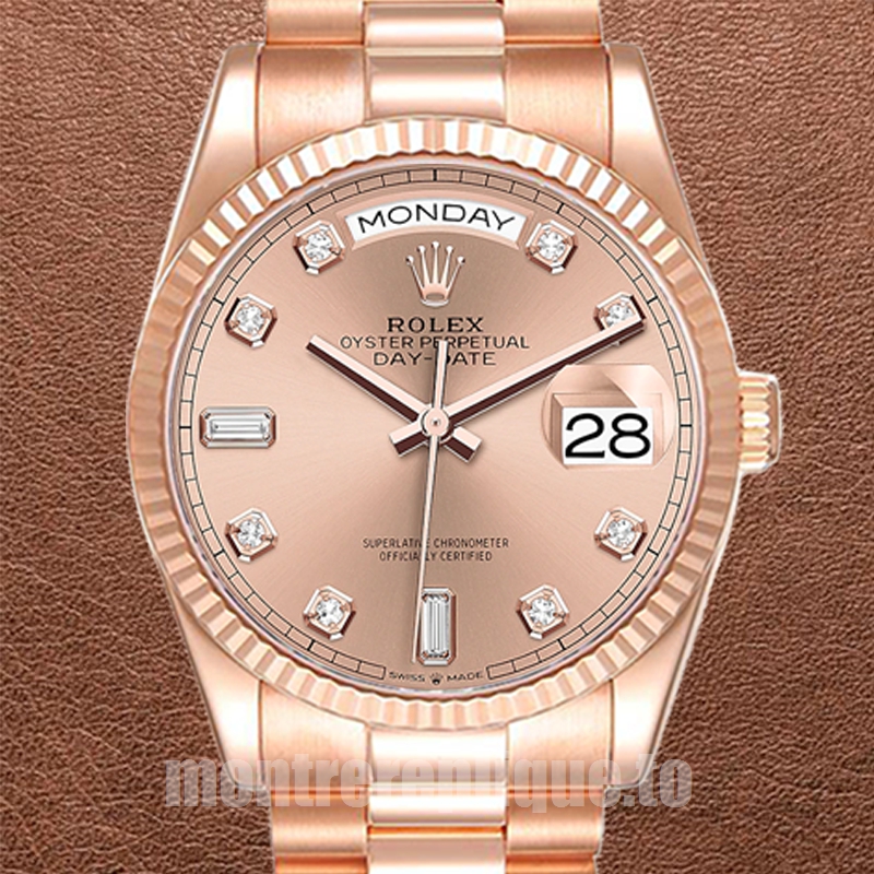 Rolex Day-Date m128235-0009 36mm Pour des hommes Doré rose