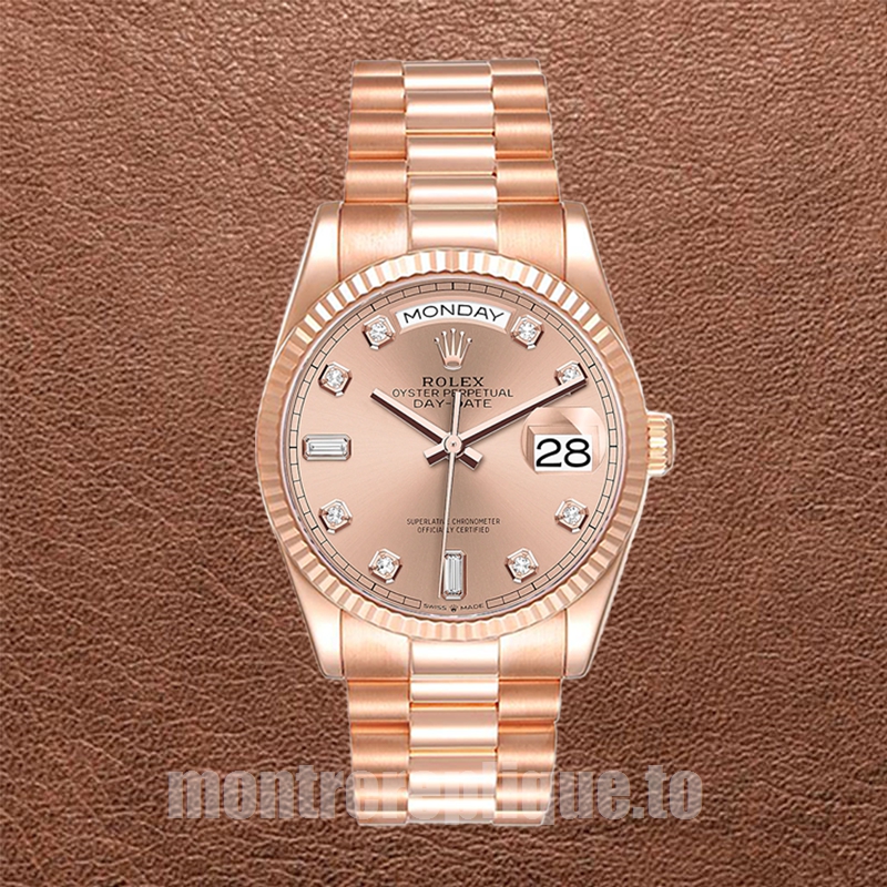 Rolex Day-Date m128235-0009 36mm Pour des hommes Doré rose - Image 2