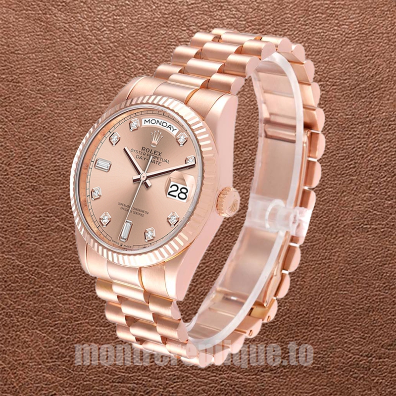 Rolex Day-Date m128235-0009 36mm Pour des hommes Doré rose - Image 3