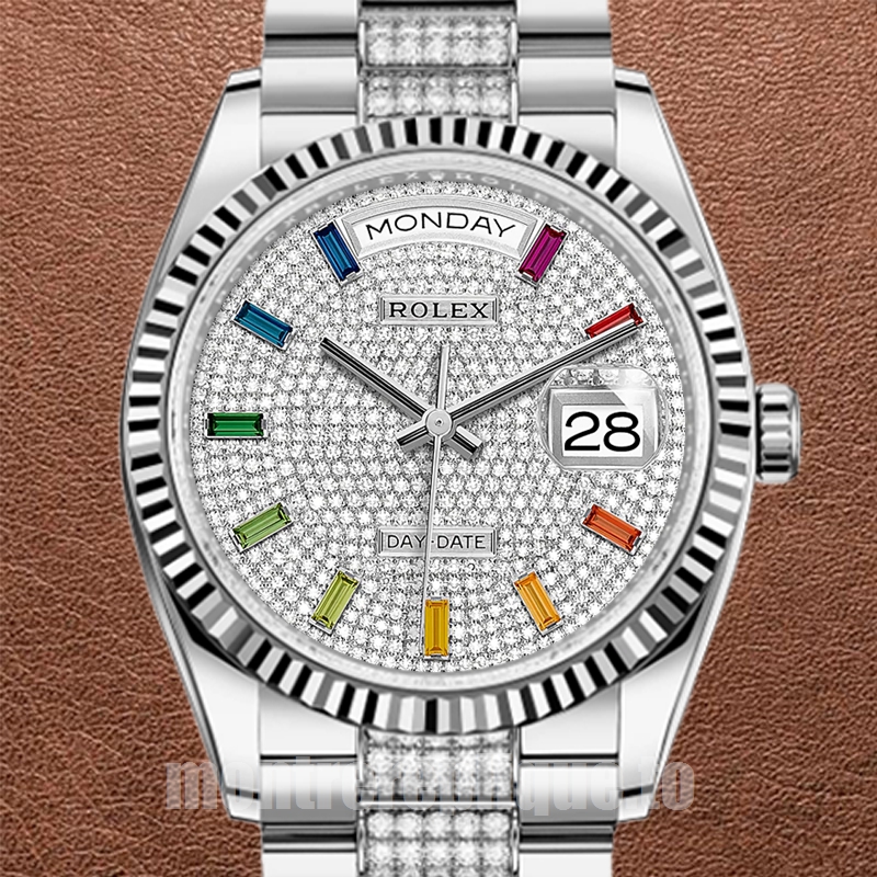 Rolex Day-Date 36mm Pour des hommes m128239-0027 Argenté
