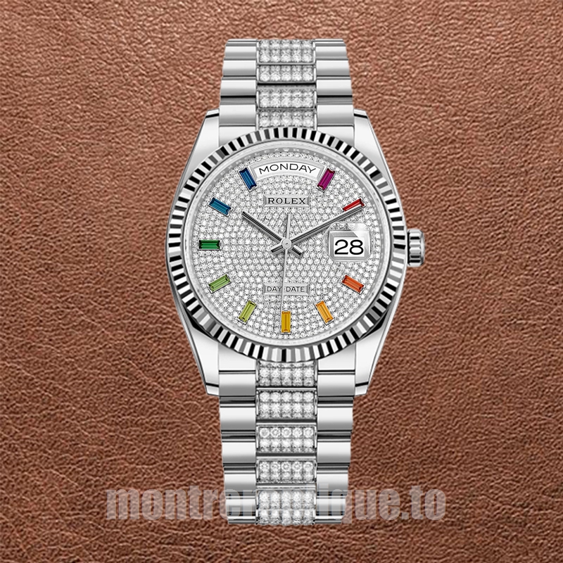 Rolex Day-Date 36mm Pour des hommes m128239-0027 Argenté - Image 2