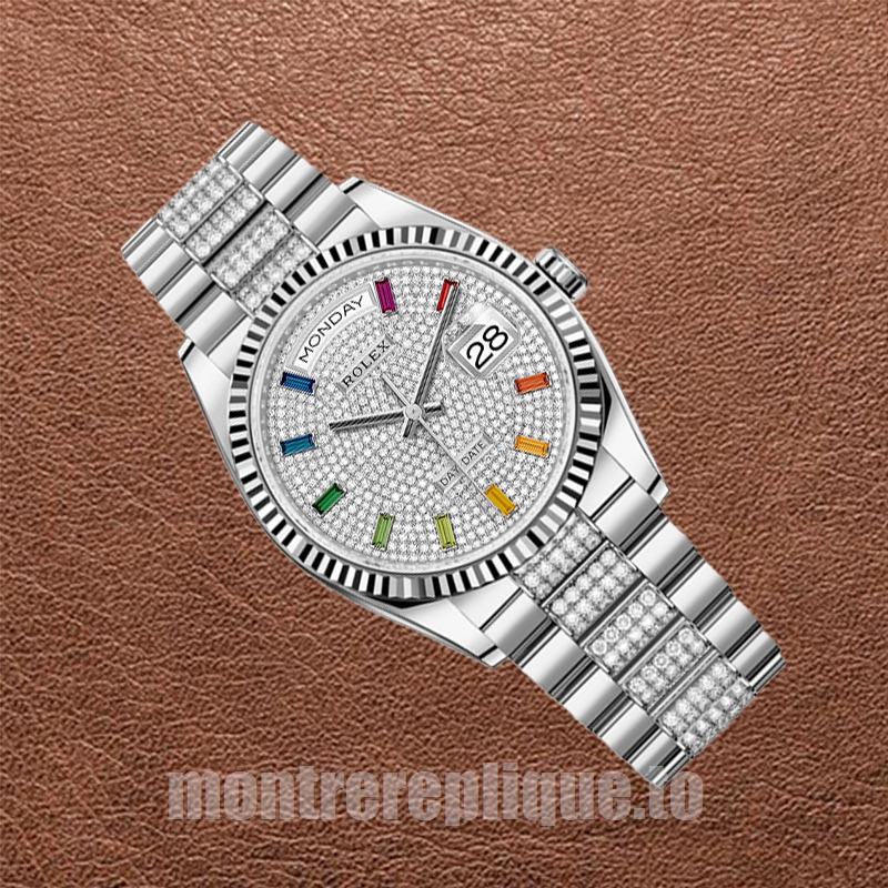 Rolex Day-Date 36mm Pour des hommes m128239-0027 Argenté - Image 3
