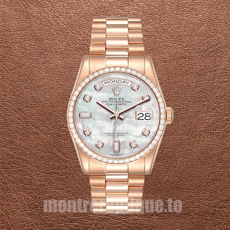 Rolex Day-Date Pour des hommes m128345rbr-0028 36mm Doré rose - Image 2