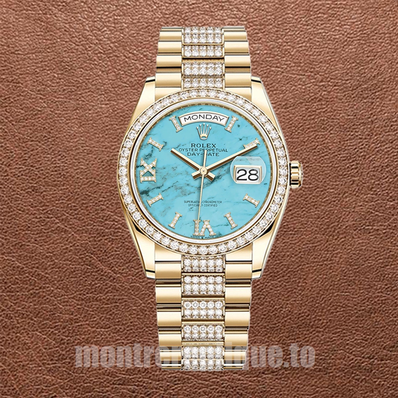 Rolex Day-Date 36mm m128348rbr-0038 Pour des hommes Regardez Président Bracelet - Image 2