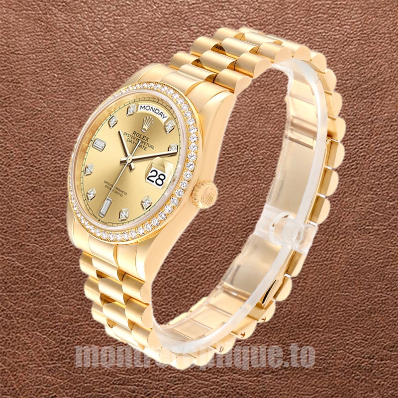 Rolex Day-Date 36mm m128348rbr-0008 Pour des hommes Automatique Ton d'or - Image 3